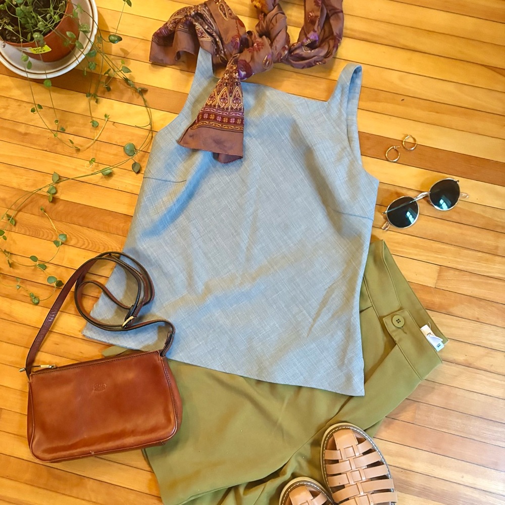 Vintage 90’s Nordstrom Light Grey Tank Top